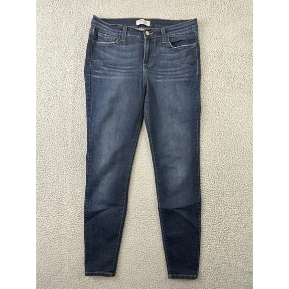 Judy Blue Jeans Womens 9/29 Dark Blue Denim Handsand Ultra Soft Rayon USA - Picture 1 of 11